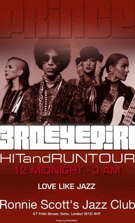 Prince & 3rd Eye Girl live au Ronnie Scott&rsquo;s Jazz Club de Londres – 17 février 2014