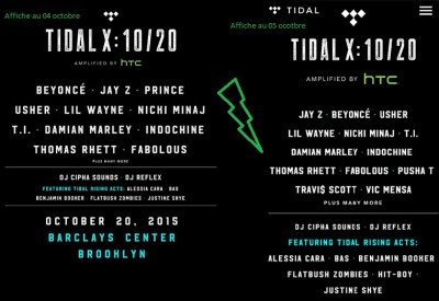 Tidal X 10/20 – Prince n’est plus à l’affiche !